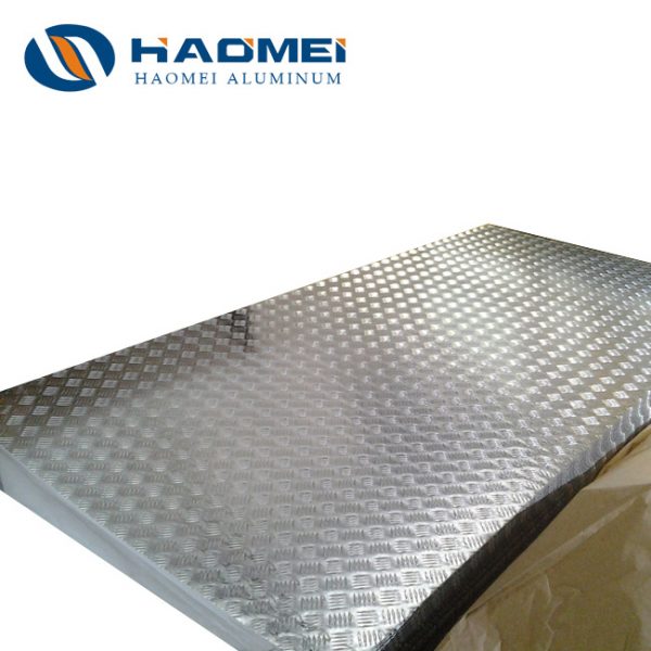 5 bars embossed aluminum pattern sheet