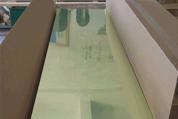 This shows the mirror polished aluminium sheet.