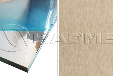 Aluminum mirror sheet and brushed aluminum sheet