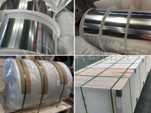 Rolls of Aluminium foil for food packaging