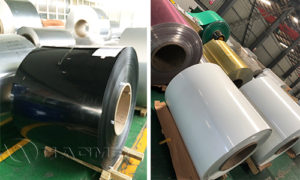 1050 color aluminum coil rolls for name plates